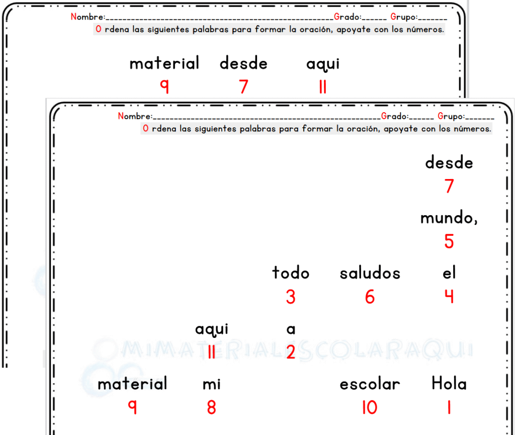 Conecta Palabras - Descubre La Oración