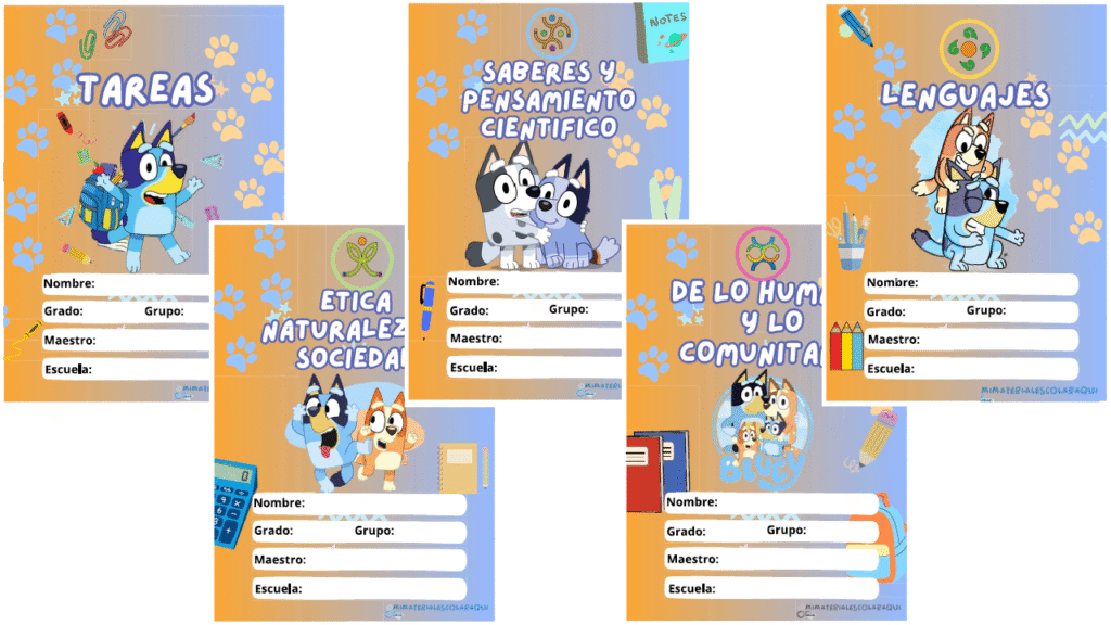 Portadas Escolares De Bluey