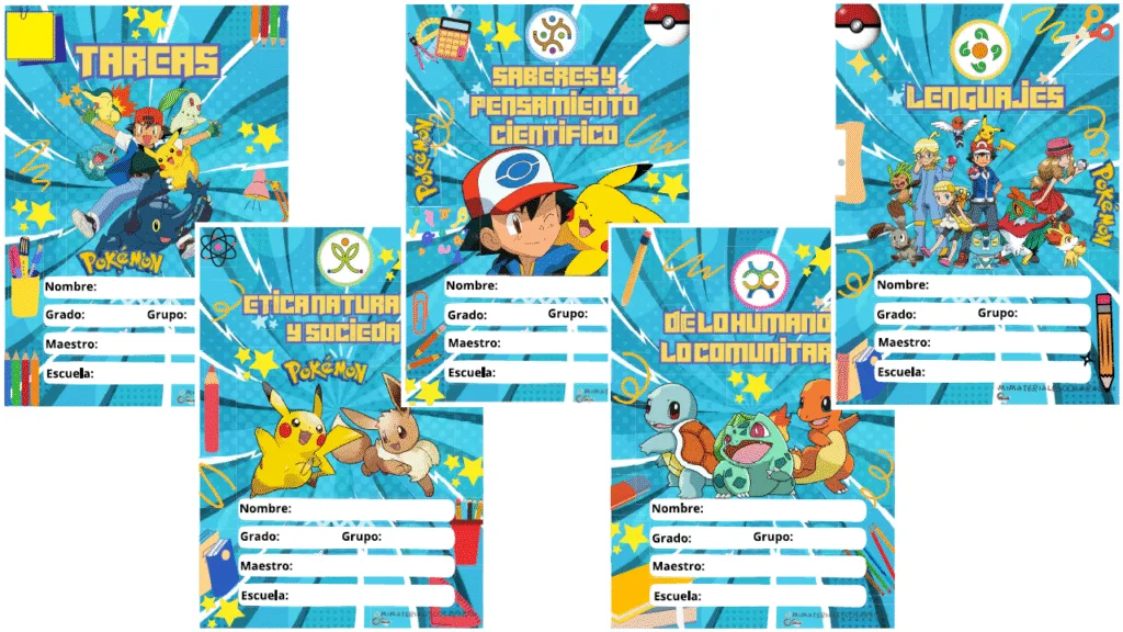 Portadas Escolares De Pokemon