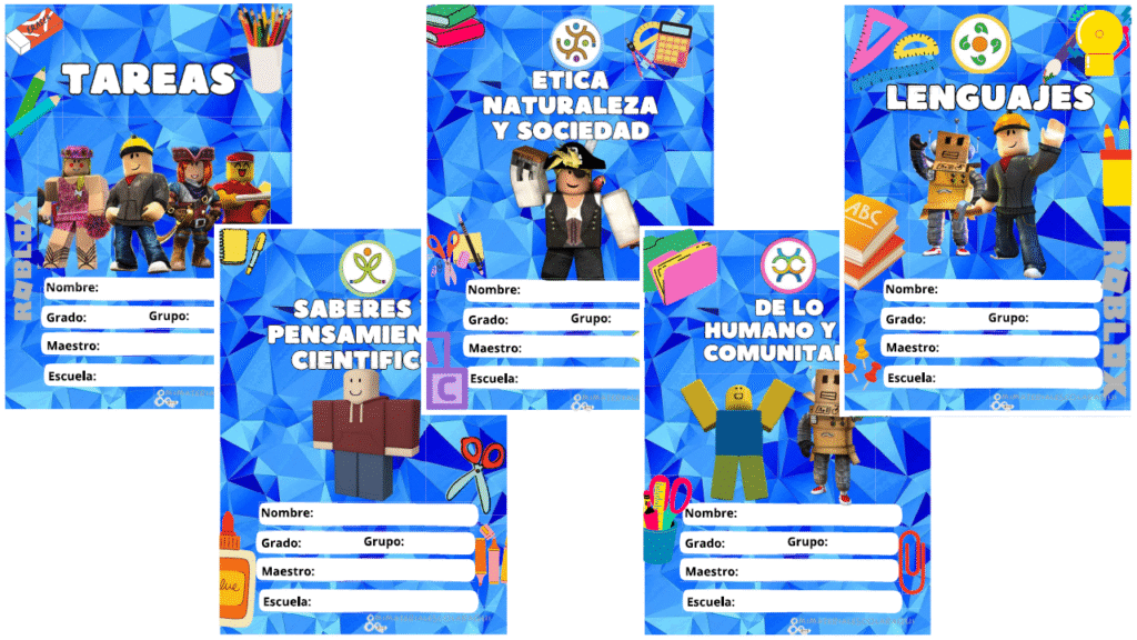 Portadas Escolares De Roblox