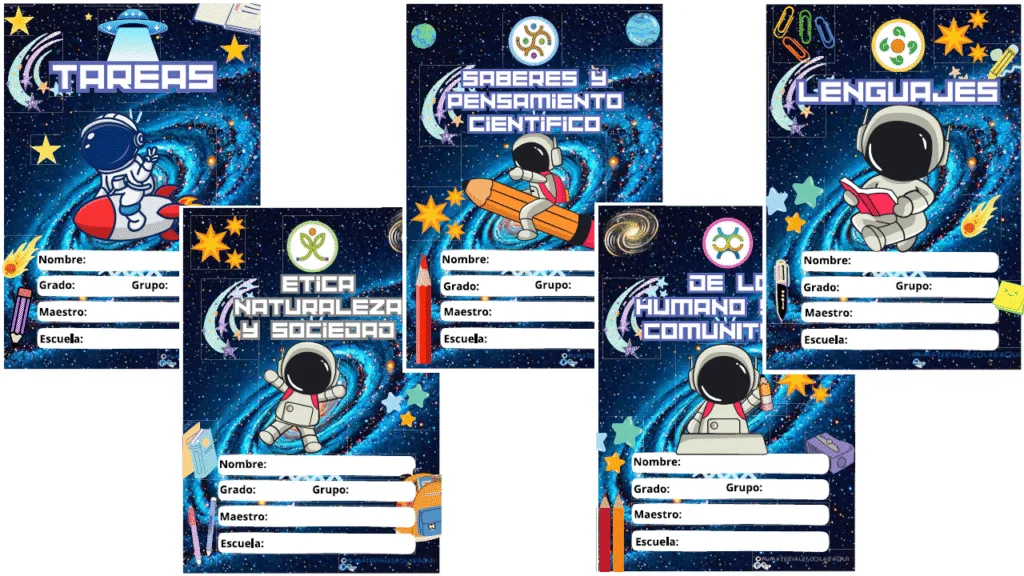 Portadas Escolares De Astronauta