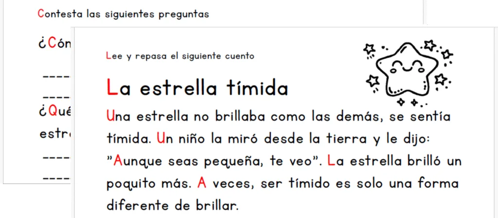 Cuento La Estrella Tímida
