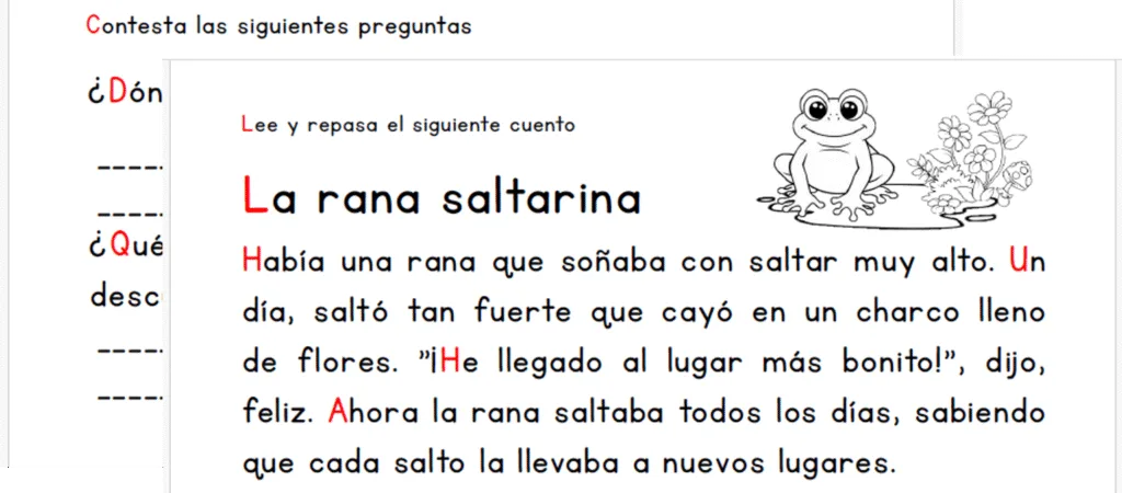 Cuento La Rana Saltarina