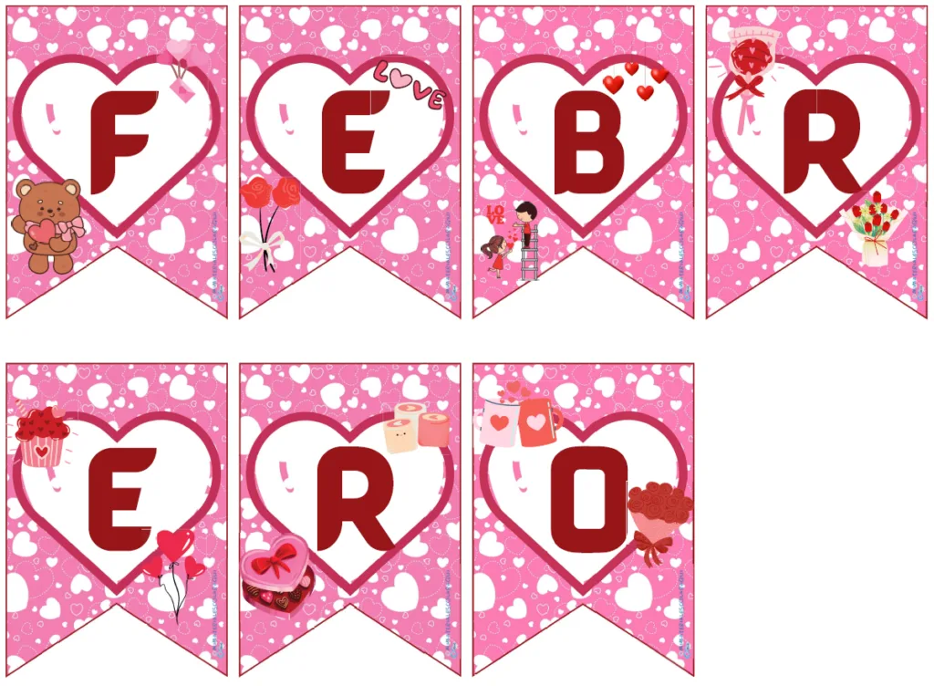 Banderín Del Mes De Febrero