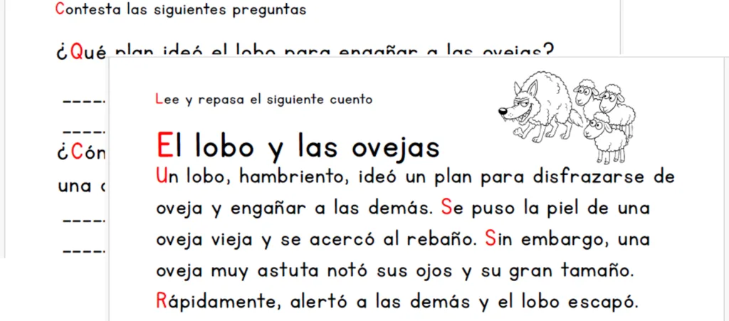 Cuento El Lobo Y Las Ovejas