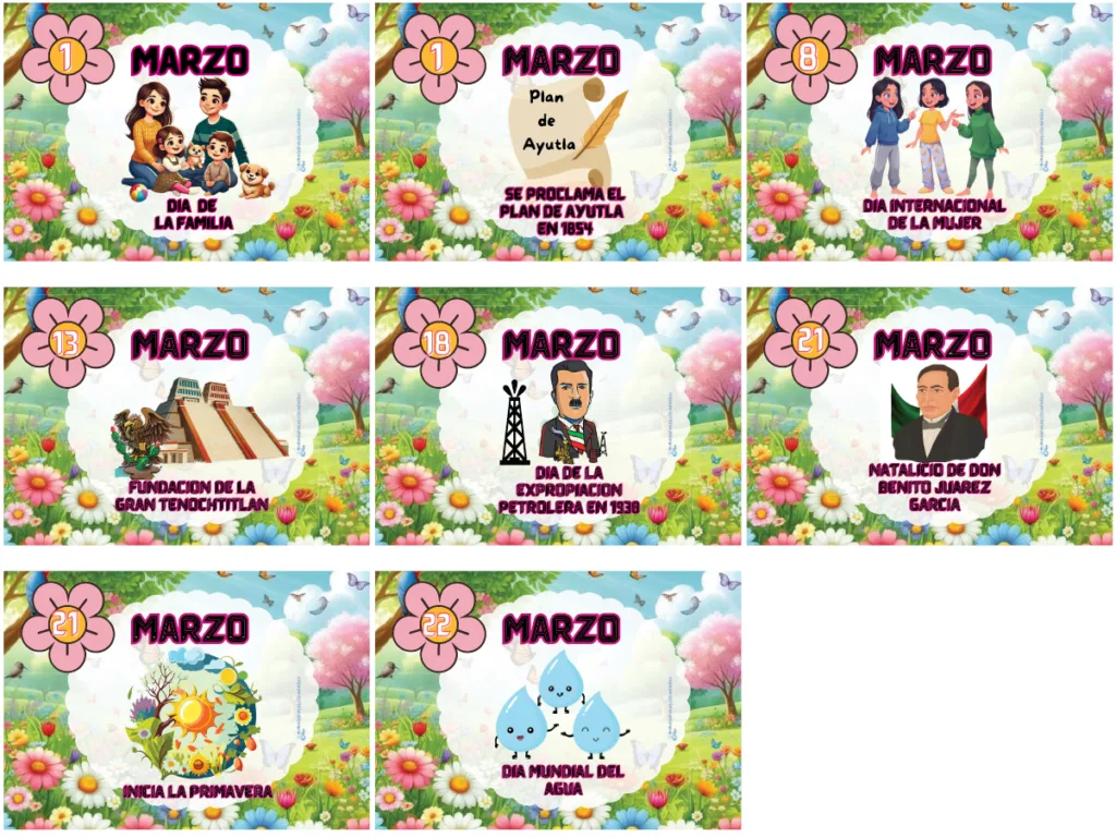 Efemérides Del Mes de Marzo
