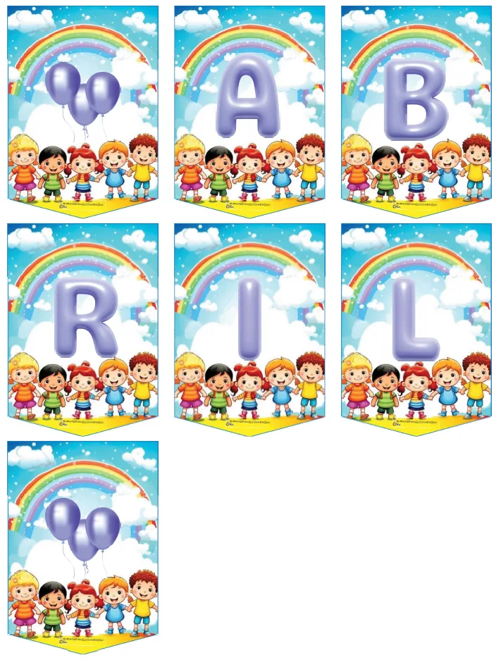 Banderín Del Mes De Abril