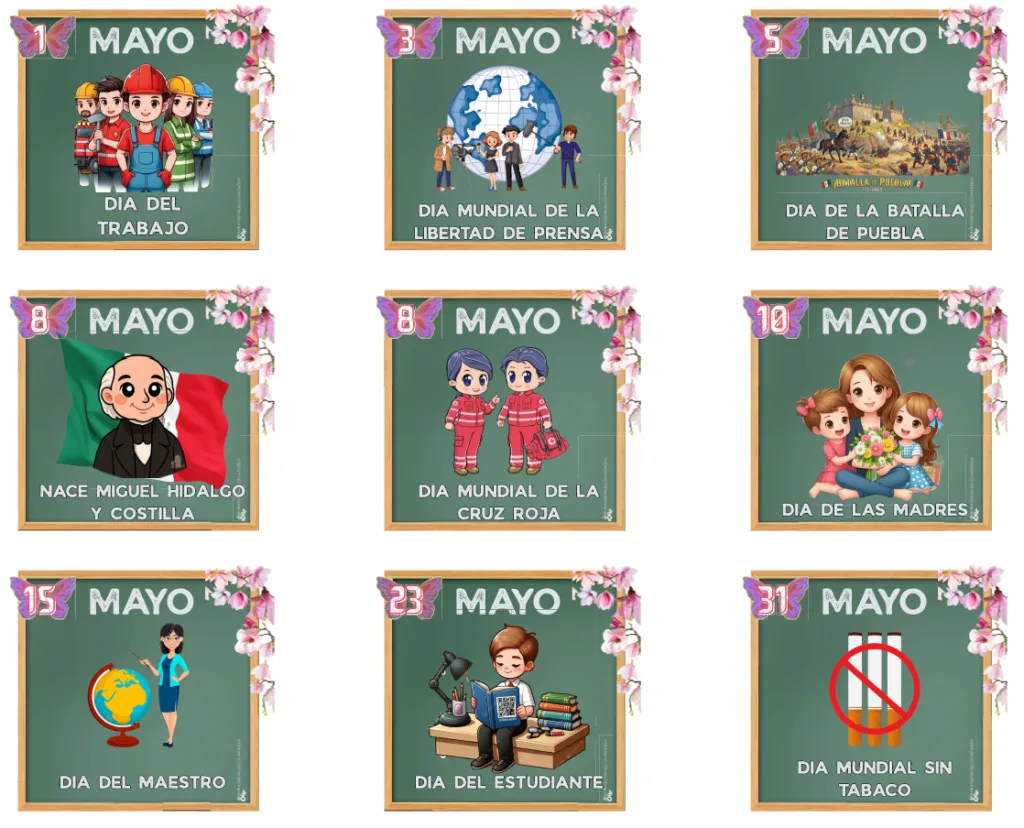 Efemérides Del Mes de Mayo Floral