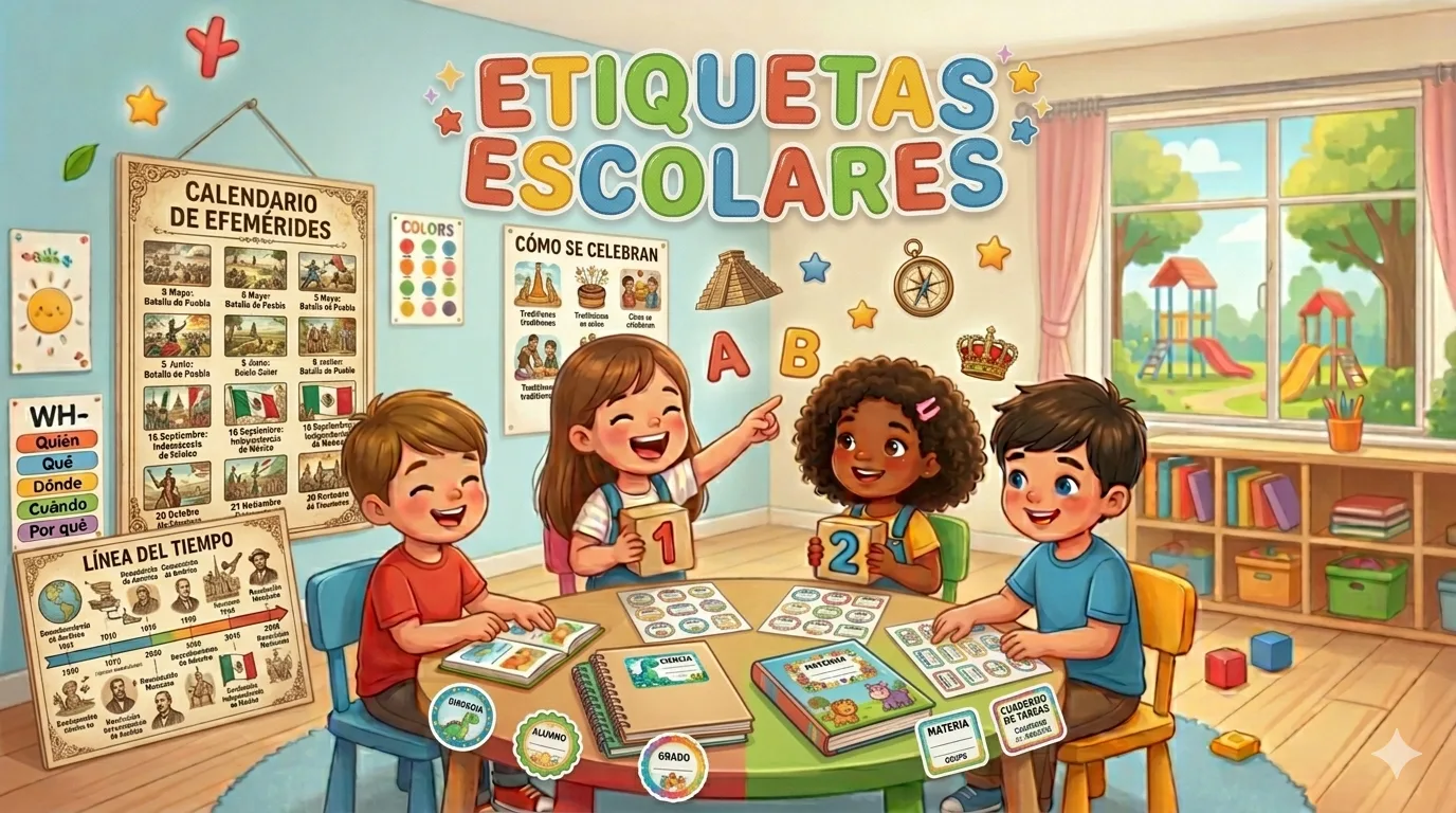 Etiquetas Escolares