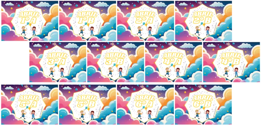 Grados Y Grupos Del Mes De Abril