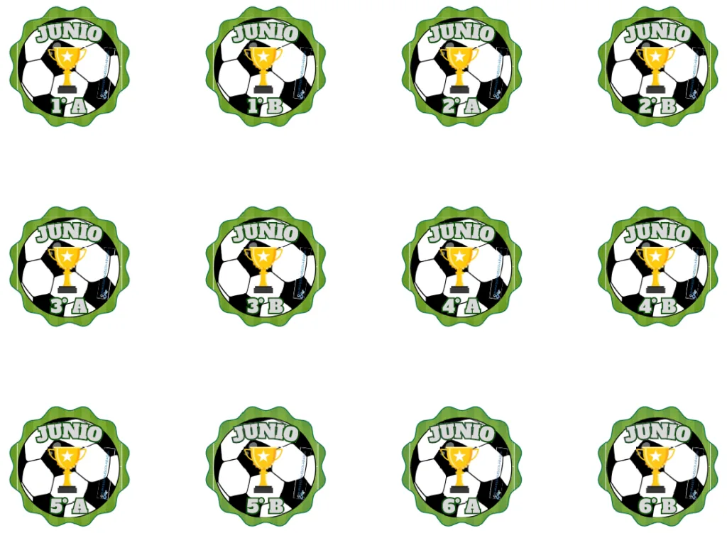 Grados Y Grupos Del Mes De Junio De Futbol