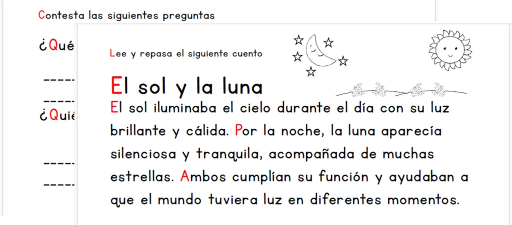 Cuento El Sol Y La Luna